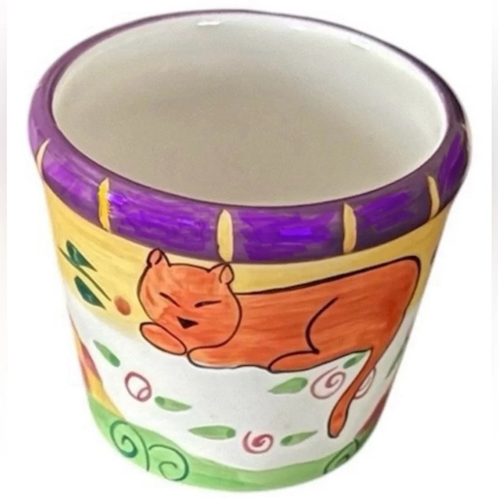 Vintage Cat Votive Candle Holder